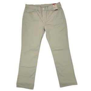 Levi’s Men’s 40x32 514 Straight Fit Khaki Pants Cotton Casual